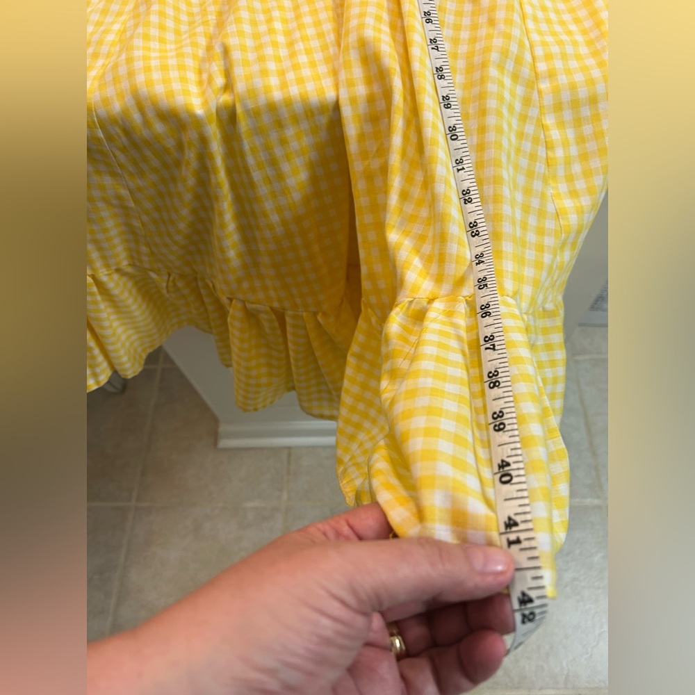 Handmade Prairie cottage-core Gingham Dress - Picture 15 of 16